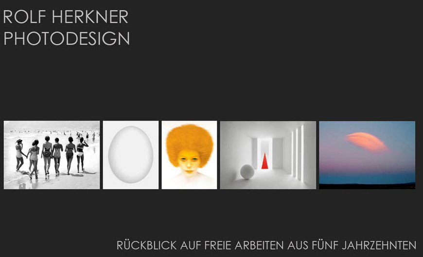 Rolf Herkner Photodesign - Rueckblick auf freie Arbeiten aus fuenf Jahrzehnten